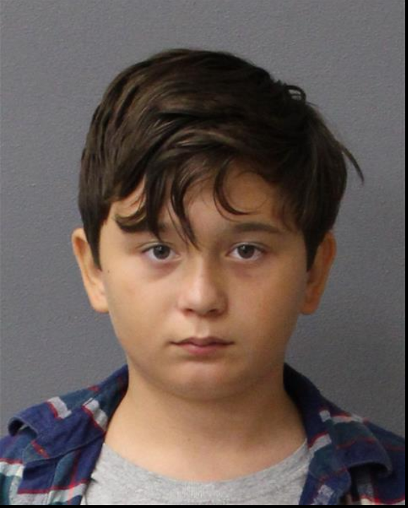 Mugshot of child arrested for making online threats