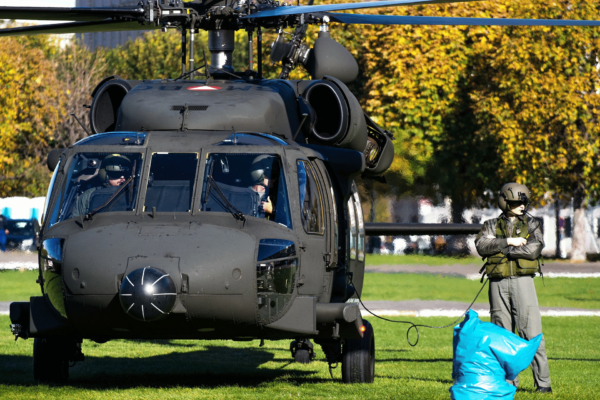 Snowmobile vs. Black Hawk